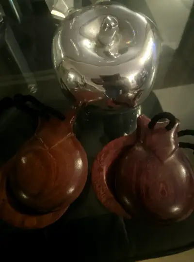 Castañuelas Profesionales de Palo de Rosa - miniatura 5