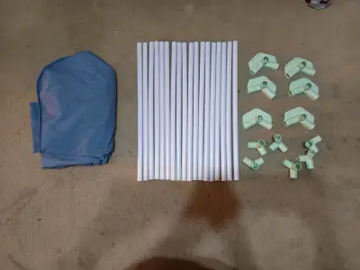 Corral de juegos para bebé azul plegable - miniatura 2