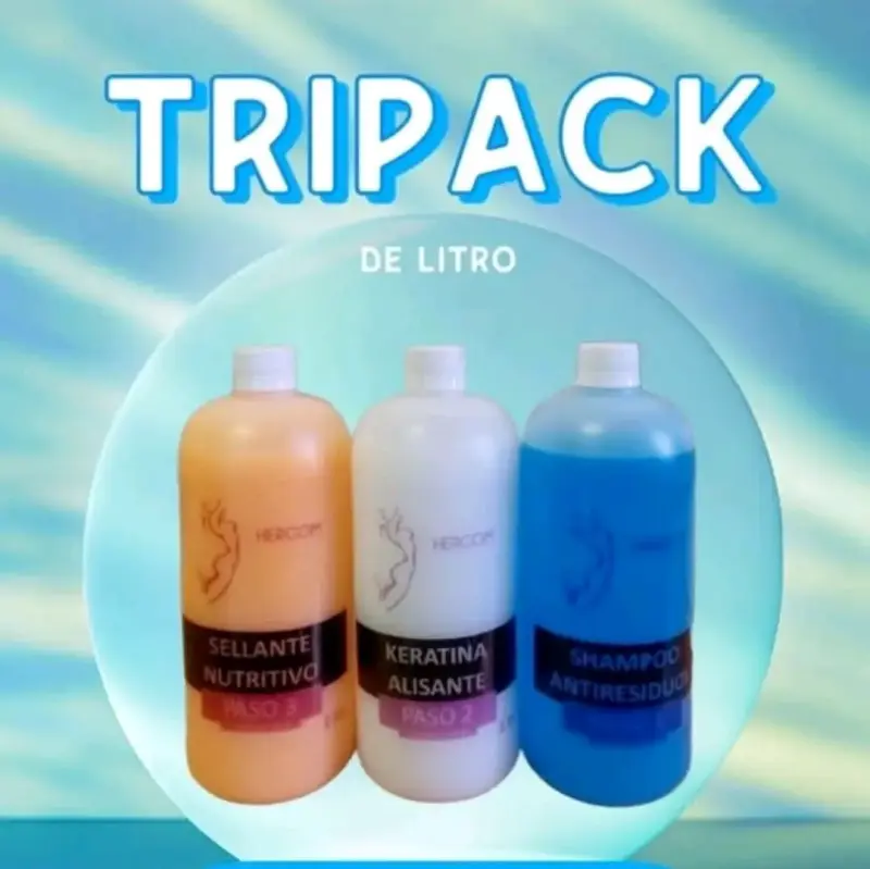 Tripack de Litro Herom: Sellante, Keratina y Shamp