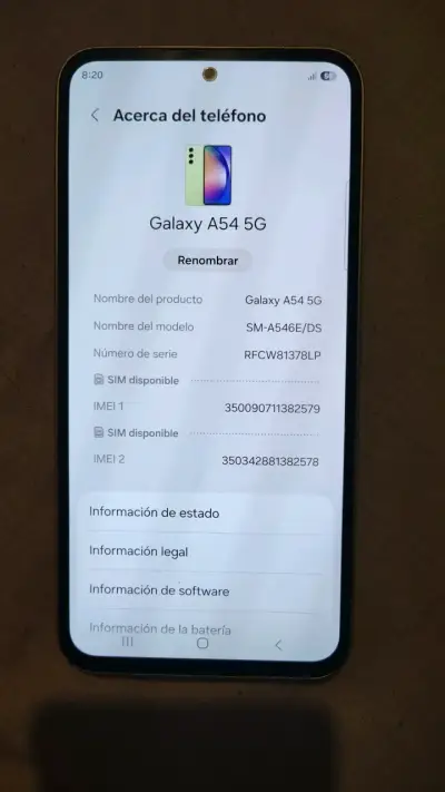 Samsung Galaxy A54 5G en buen estado - miniatura 3