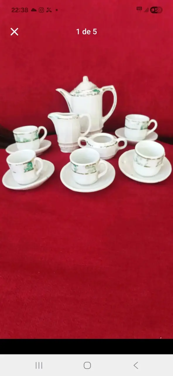 Juego infantil de té de porcelana alemana año 1920 - 1