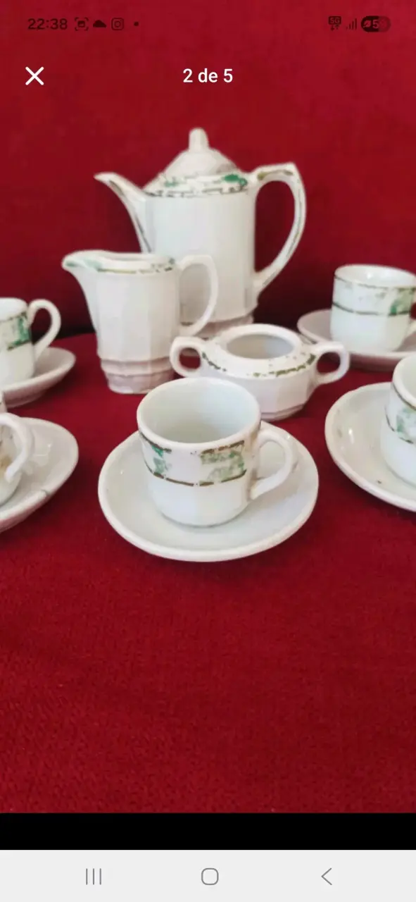 Juego infantil de té de porcelana alemana año 1920 - 2