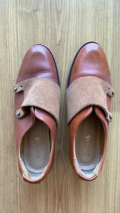 Zapatos de cuero marrón Bestias para hombre - miniatura 1
