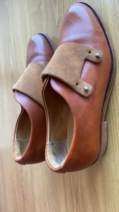 Zapatos de cuero marrón Bestias para hombre - miniatura 2