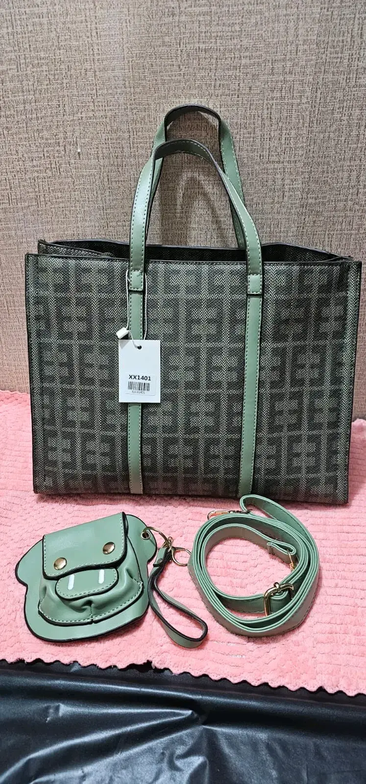 Set de carteras de diseño con monedero y correa - 2