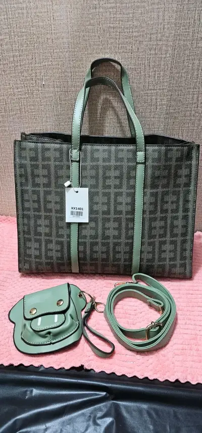 Set de carteras de diseño con monedero y correa - miniatura 2