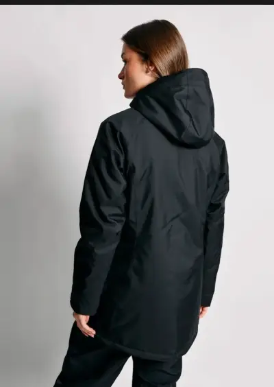 Parka Negra Mujer Doite Heritage Impermeable - miniatura 1