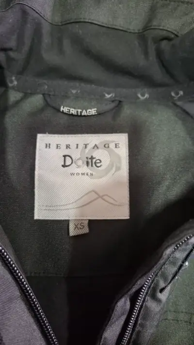 Parka Negra Mujer Doite Heritage Impermeable - miniatura 3