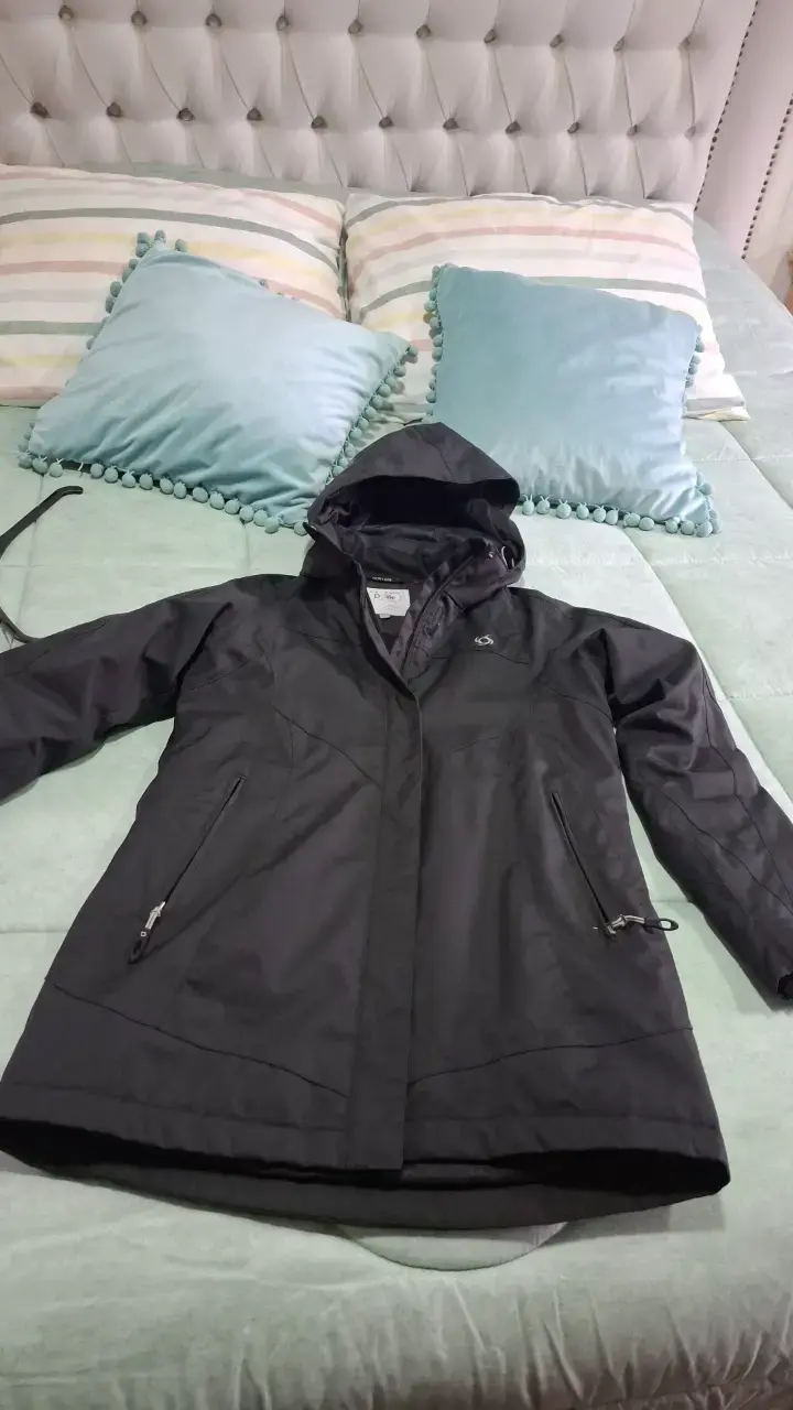Parka Negra Mujer Doite Heritage Impermeable - 4