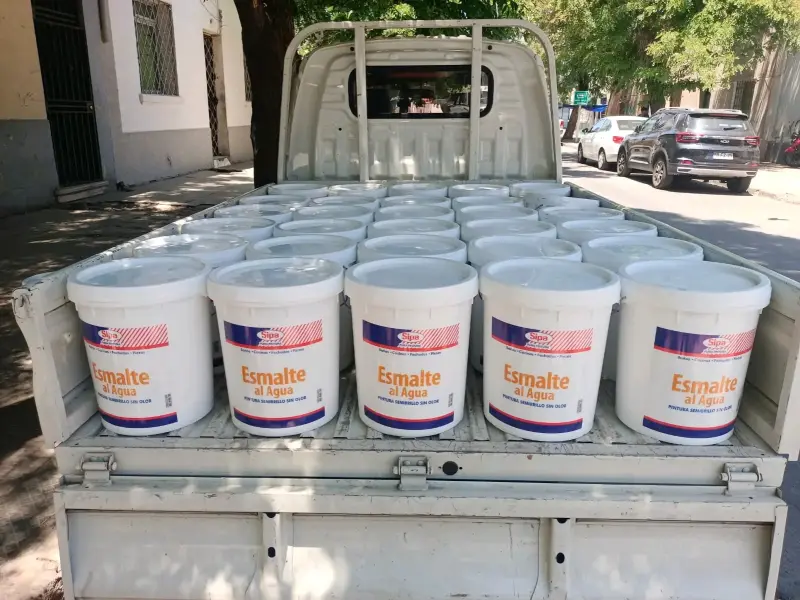 Pintura esmalte al agua Sipa en baldes - 1