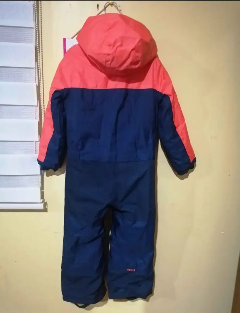 Enterito de nieve para niños Wed'ze azul y naranja - 3