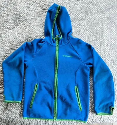 Chaqueta polar azul Columbia con capucha - miniatura 1