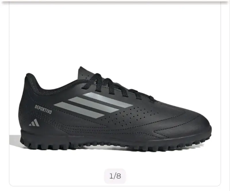 Zapatillas de Fútbol Adidas Deportivas Negras
