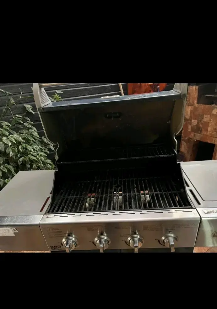 Parrilla a gas BBQ Grill con quemadores laterales - 2