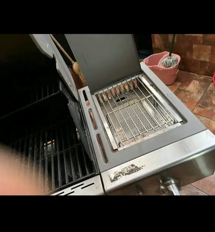 Parrilla a gas BBQ Grill con quemadores laterales - 3