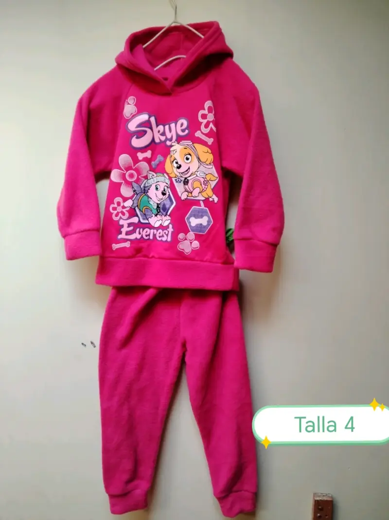 Conjunto infantil Paw Patrol Skye y Everest talla 4