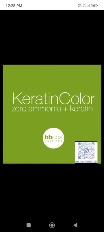 Tinte para cabello negro sin amoníaco bbcos - miniatura 1