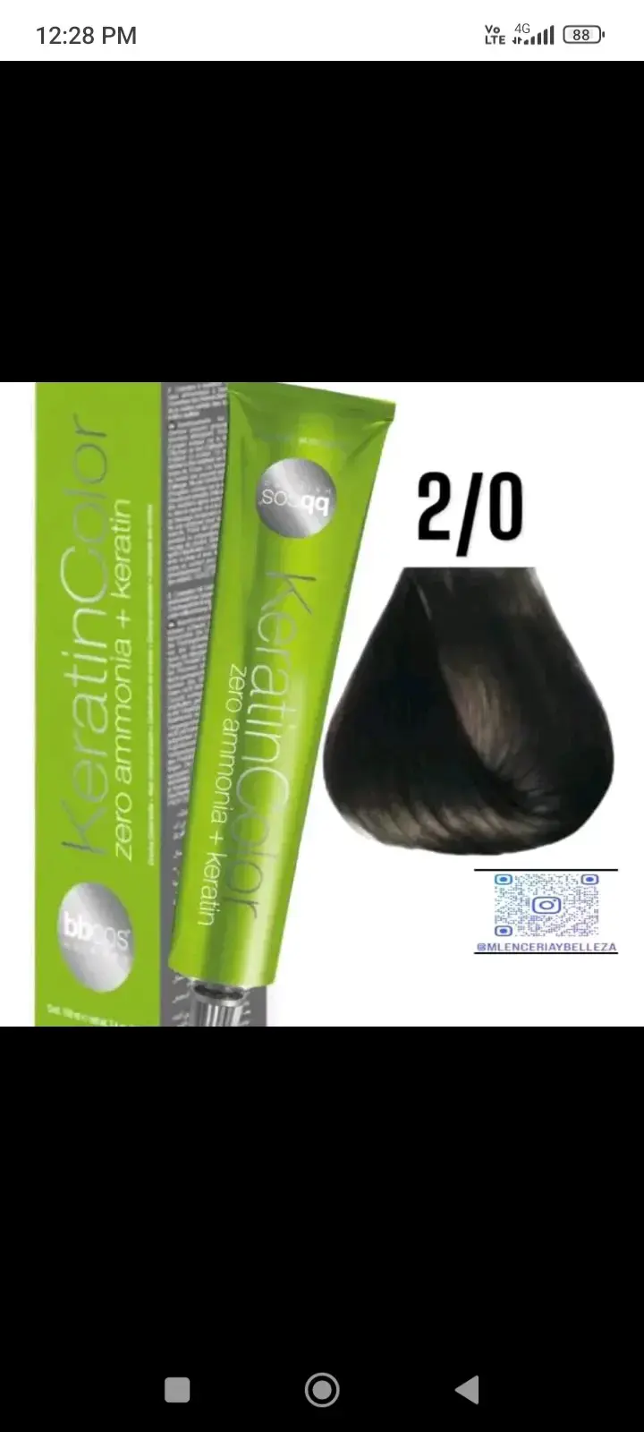 Tinte para cabello negro sin amoníaco bbcos - 4