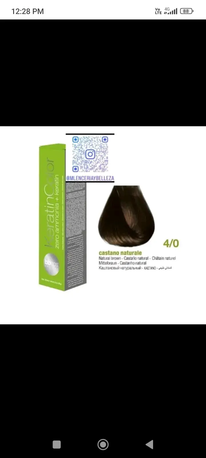 Tinte para cabello negro sin amoníaco bbcos - 6