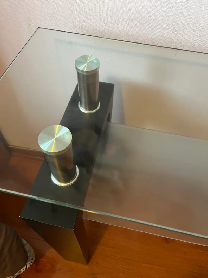 Arrimo de vidrio y madera - 4