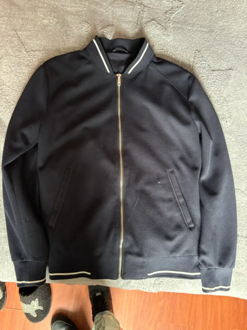 Chaqueta bomber azul marino Zara para hombre - 1