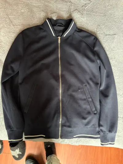 Chaqueta bomber azul marino Zara para hombre - miniatura 1