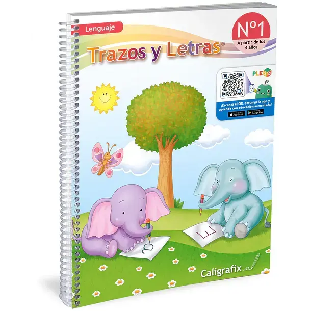 Cuaderno Trazos y Letras Caligrafix N°1 para niños - 1