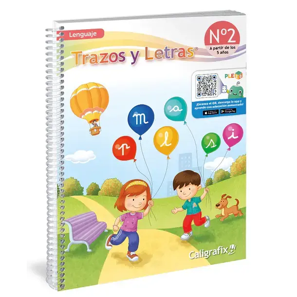 Cuaderno Trazos y Letras N°2 Caligrafix para niños - 1