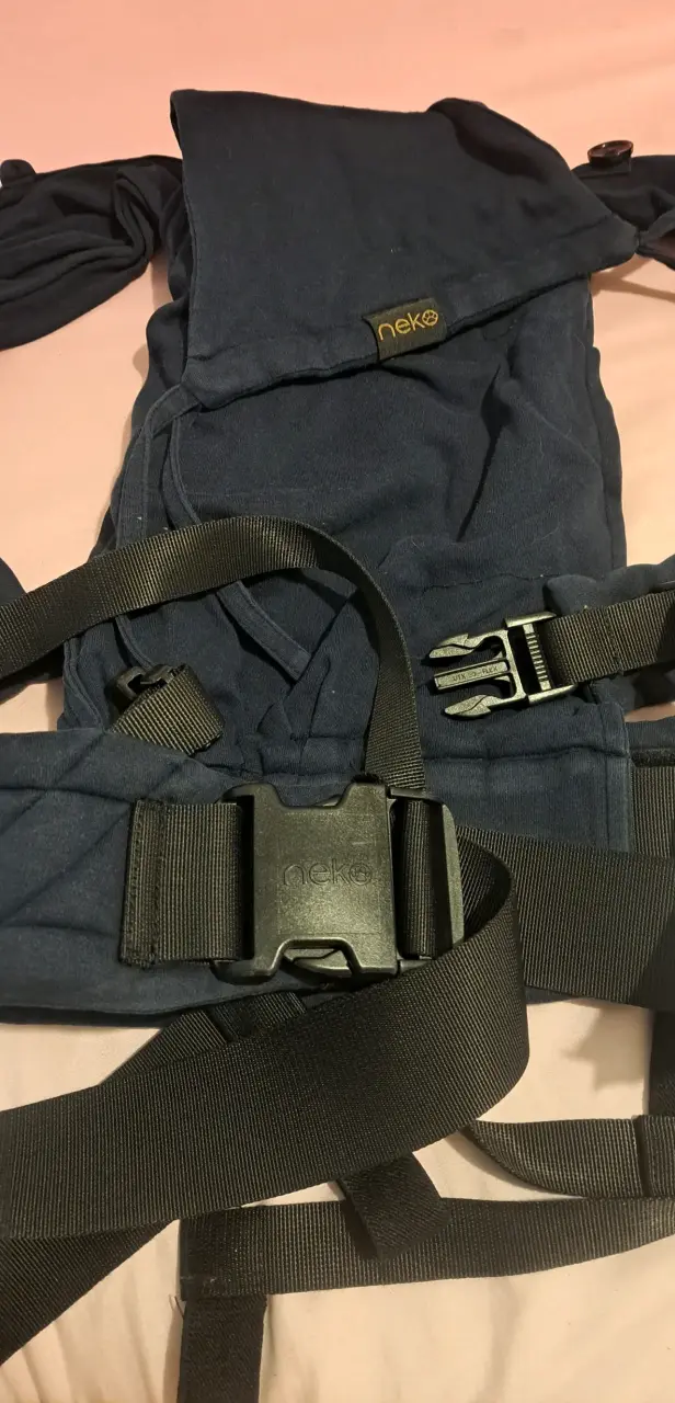 Mochila portabebé ergonómica Neko azul - 2