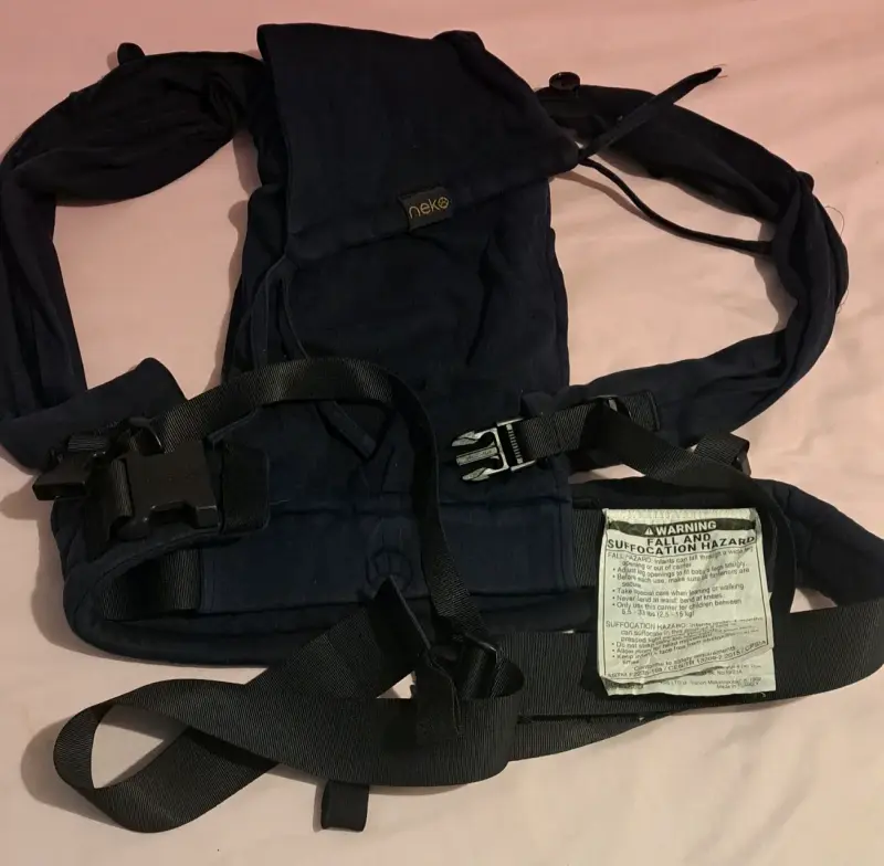 Mochila portabebé ergonómica Neko azul - 3