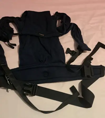 Mochila portabebé ergonómica Neko azul - miniatura 4
