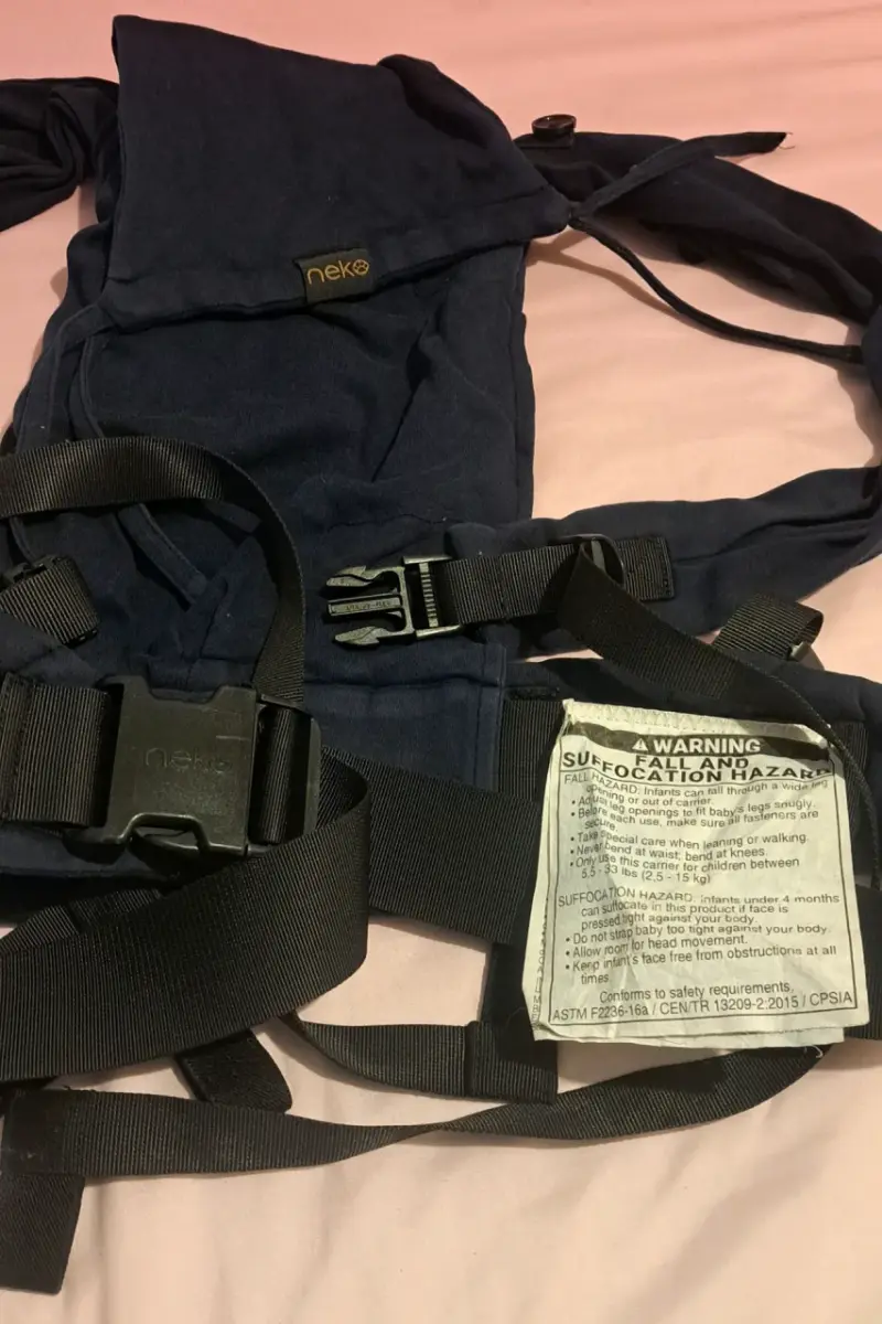 Mochila portabebé ergonómica Neko azul - 6
