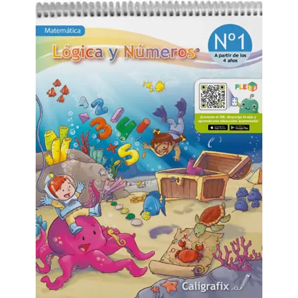 Cuaderno Lógica y Números Caligrafix para Niños