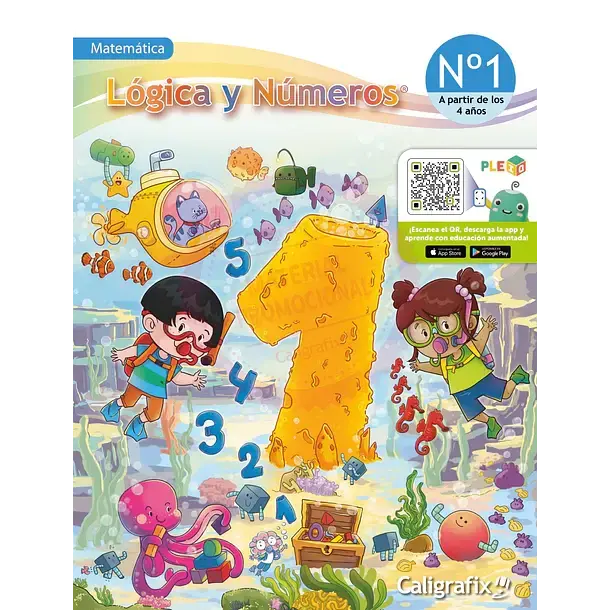 Libro educativo Lógica y Números para niños