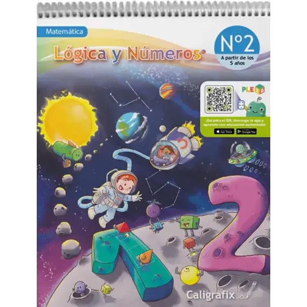 Cuaderno de Matemáticas Lógica y Números Caligrafix Nº2