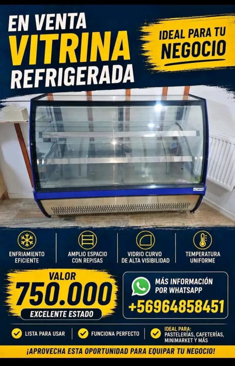 Vitrina refrigerada en excelente estado