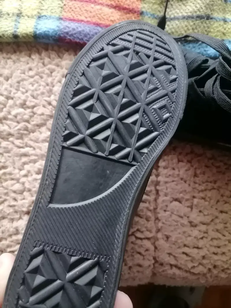 Zapatillas negra lona estilo Vans - 2