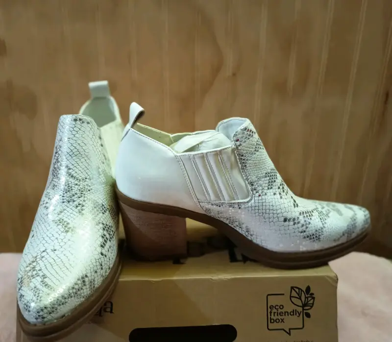 Botas de invierno para mujer color burdeos con forro de lana - 6