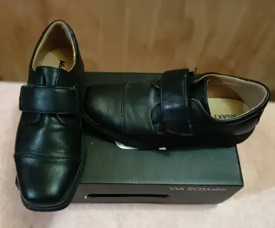 Zapatos de vestir negros para hombre Via Rosmini - miniatura 1
