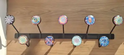 Perchero de pared con diseño mandala - miniatura 2