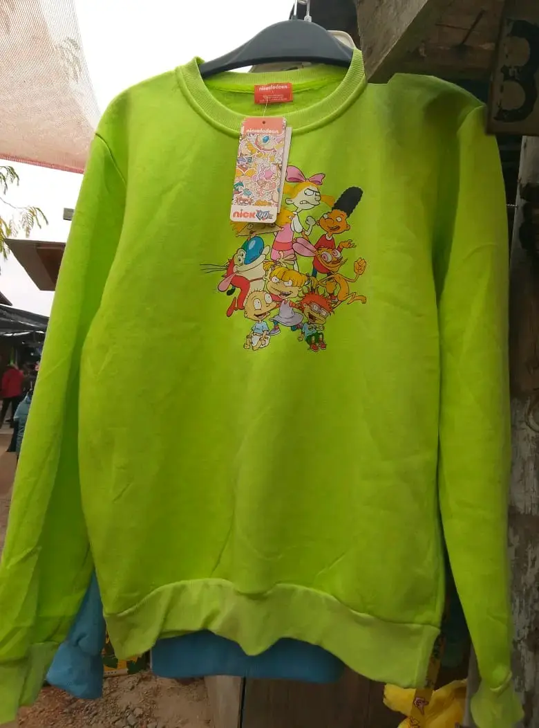 Polerón Nickelodeon 90s Verde con Estampado - 1
