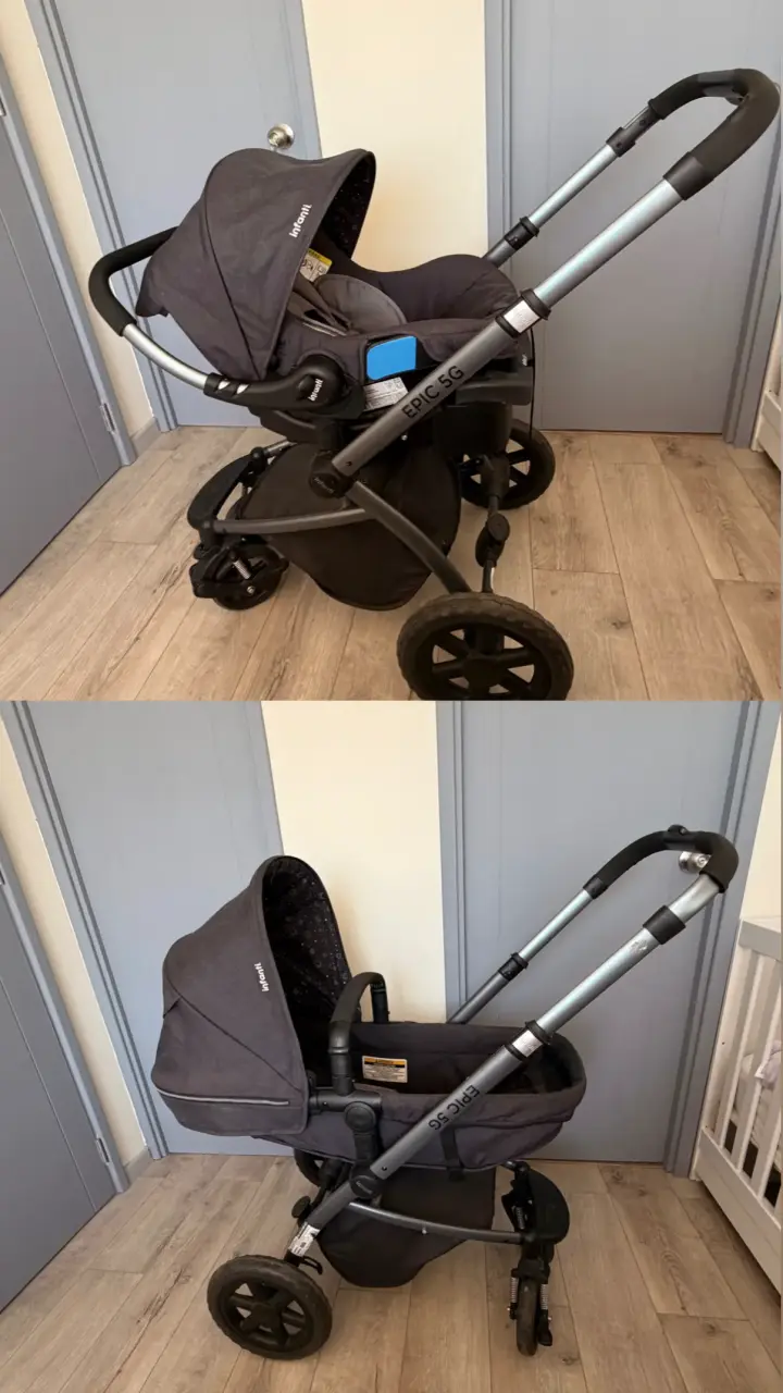 Coche de bebé Infanti Epic 5G gris - 1