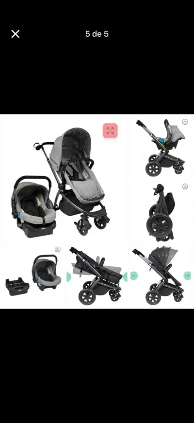 Coche de bebé Infanti Epic 5G gris - miniatura 5