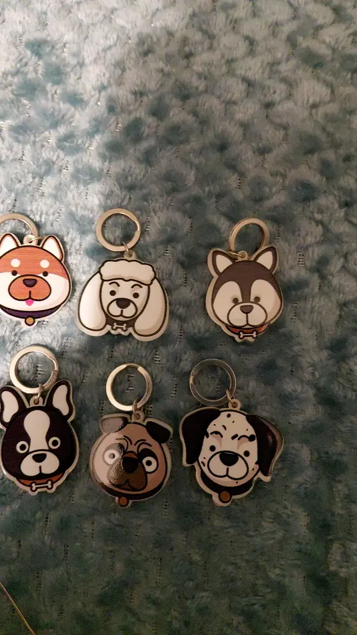 Llaveros con diseño de perros y accesorios. - 2