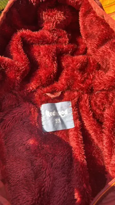 Chaqueta acolchada para bebe Redwood roja 9 meses - miniatura 1