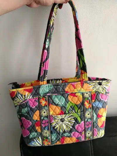 Bolso de mano floral acolchado Vera Bradley - miniatura 1