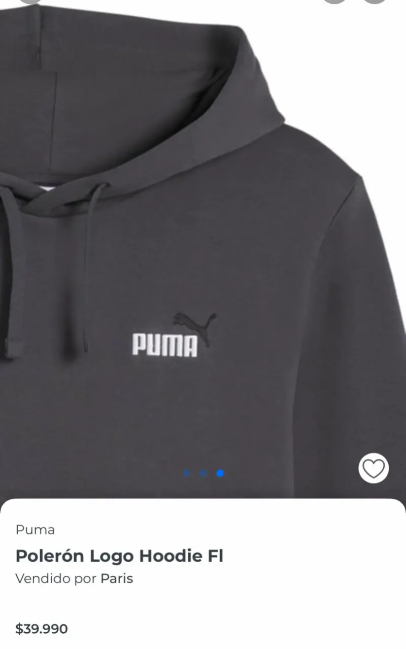 Polerón con Capucha Puma Logo Negro - 2