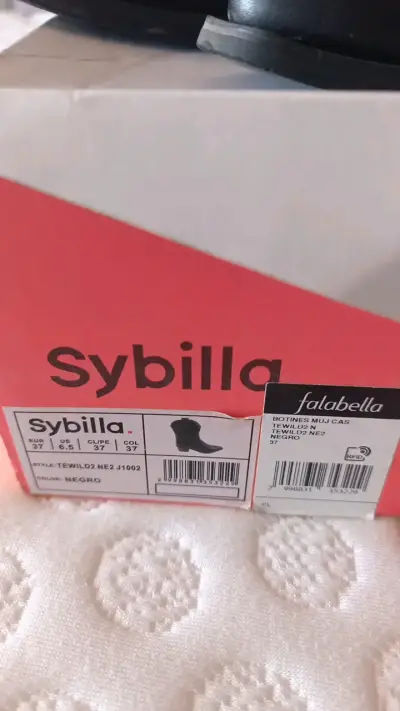 Botines negros Sybilla de cuero sintético - miniatura 2