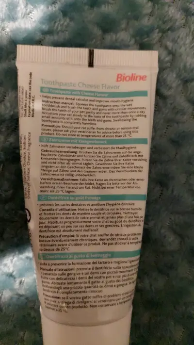 Pasta De Dientes Para Gatos Marca Bioline - miniatura 2