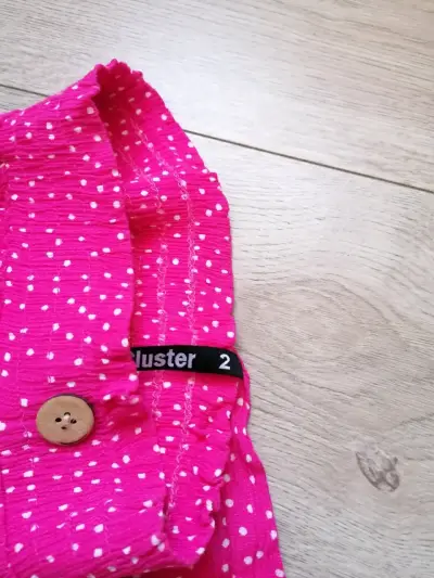 Pantalones de niña con lunares rosados y negros - miniatura 4